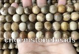 CWJ594 15.5 inches 12mm round wood jasper beads wholesale