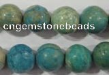 CXH105 15.5 inches 14mm round dyed Xiang He Shi gemstone beads