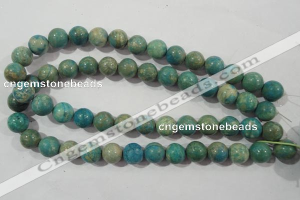 CXH105 15.5 inches 14mm round dyed Xiang He Shi gemstone beads