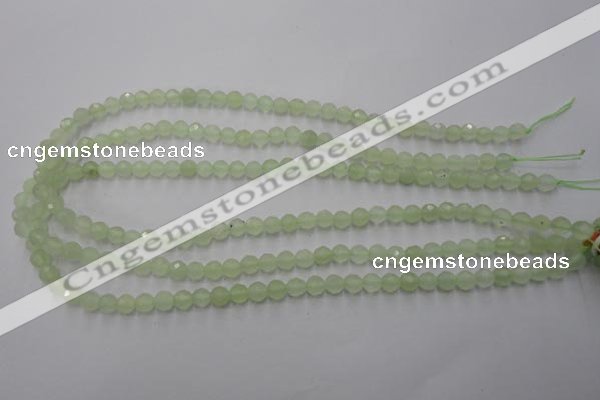 CXJ101 15.5 inches 6mm faceted round New jade beads wholesale