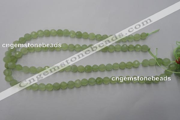 CXJ102 15.5 inches 8mm faceted round New jade beads wholesale