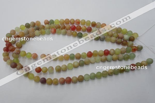 CXJ112 15.5 inches 8mm round dyed New jade beads wholesale