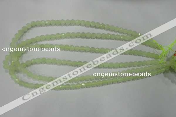 CXJ151 15.5 inches 6mm faceted round New jade beads wholesale