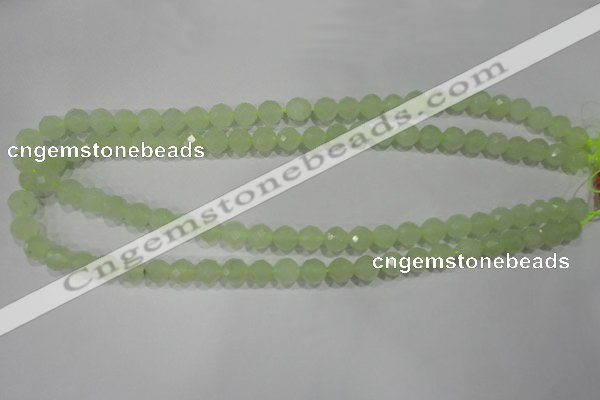 CXJ152 15.5 inches 8mm faceted round New jade beads wholesale