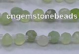 CXJ215 Top drilled 7*7mm faceted teardrop New jade beads
