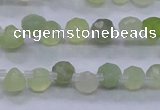 CXJ215 Top drilled 7*7mm faceted teardrop New jade beads