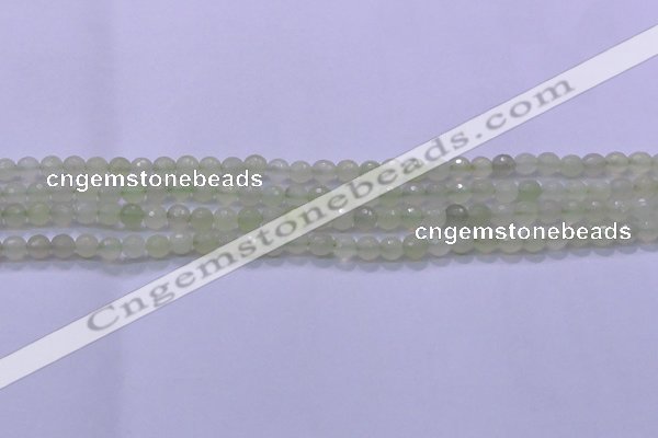 CXJ218 15.5 inches 6mm faceted round New jade beads wholesale