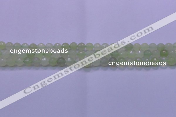 CXJ219 15.5 inches 8mm faceted round New jade beads wholesale