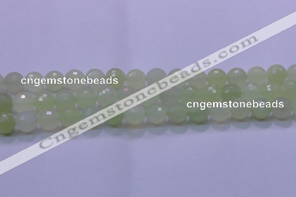 CXJ222 15.5 inches 14mm faceted round New jade beads wholesale