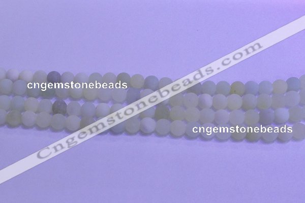 CXJ301 15.5 inches 6mm round matte New jade beads wholesale