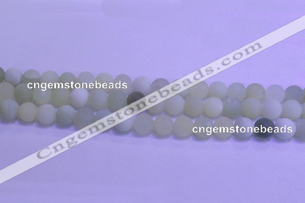 CXJ303 15.5 inches 10mm round matte New jade beads wholesale