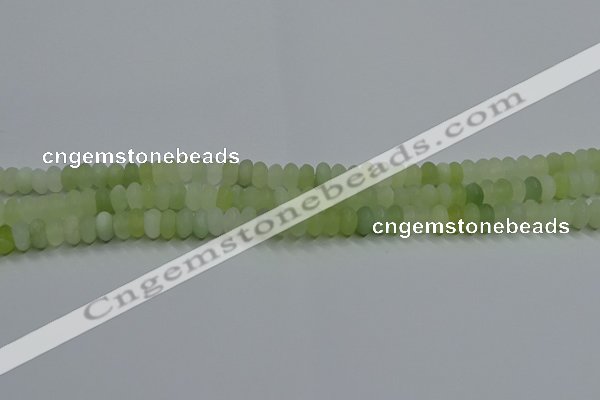 CXJ310 15.5 inches 4*6mm rondelle matte New jade beads wholesale