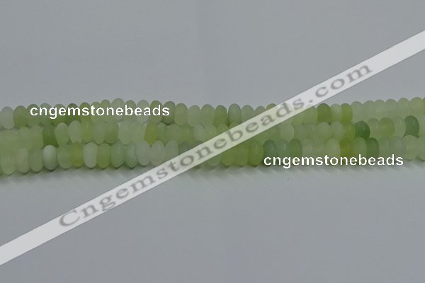 CXJ312 15.5 inches 6*10mm rondelle matte New jade beads wholesale