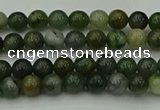 CXJ400 15.5 inches 4mm round Xinjiang jade beads wholesale