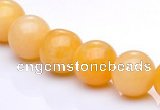 CYJ04 16 inches 10mm round yellow jade gemstone beads Wholesale