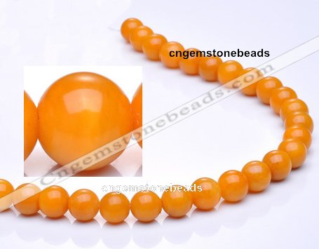 CYJ09 16 inches 4mm round yellow jade gemstone beads Wholesale