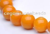 CYJ12 16 inches 10mm round yellow jade gemstone beads Wholesale