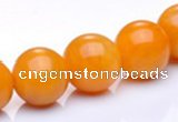 CYJ16 16mm round 16 inches yellow jade gemstone beads Wholesale