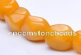 CYJ19 13*18mm irregular yellow jade gemstone beads Wholesale