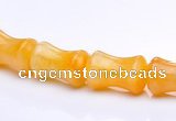 CYJ21 9*13mm bone shape yellow jade gemstone beads Wholesale