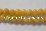 CYJ251 15.5 inches 6mm round yellow jade beads wholesale