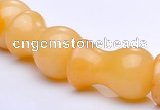 CYJ26 12*20mm lamp shape yellow jade gemstone beads Wholesale