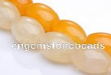 CYJ33 16 inches 8*12mm rice yellow jade gemstone beads Wholesale