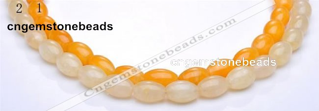 CYJ35 16 inch 13*18mm rice yellow jade gemstone beads Wholesale
