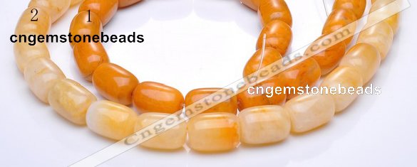 CYJ36 10*14mm egg-shaped yellow jade gemstone beads Wholesale