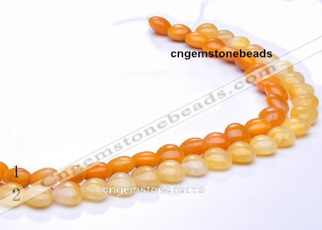 CYJ38 16 inch 14*14mm heart yellow jade gemstone beads Wholesale