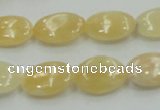 CYJ61 15.5 inches 13*18mm oval yellow jade gemstone beads wholesale