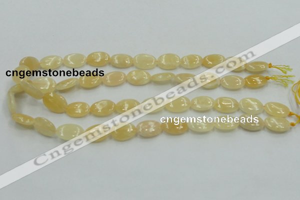 CYJ61 15.5 inches 13*18mm oval yellow jade gemstone beads wholesale