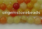 CYJ620 15.5 inches 4mm round yellow jade beads wholesale