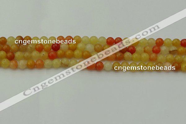 CYJ621 15.5 inches 6mm round yellow jade beads wholesale