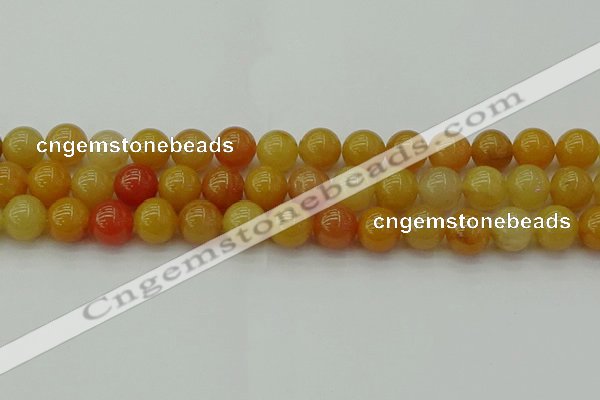 CYJ624 15.5 inches 12mm round yellow jade beads wholesale