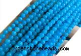 CYJ679 15 inches 4mm round dyed yellow jade beads wholesale