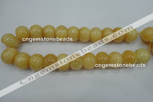 CYJ68 15.5 inches 18*25mm rondelle yellow jade beads wholesale