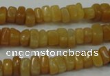 CYJ70 15.5 inches 5*8mm nuggets yellow jade beads wholesale