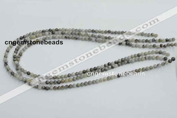 CYQ01 15.5 inches 4mm round natural pyrite quartz beads wholesale