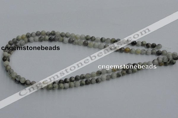 CYQ02 15.5 inches 6mm round natural pyrite quartz beads wholesale