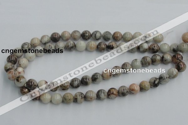 CYQ05 15.5 inches 12mm round natural pyrite quartz beads wholesale