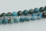 CYQ51 15.5 inches 6mm round dyed pyrite quartz beads wholesale