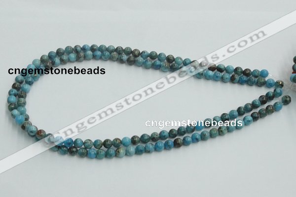 CYQ51 15.5 inches 6mm round dyed pyrite quartz beads wholesale