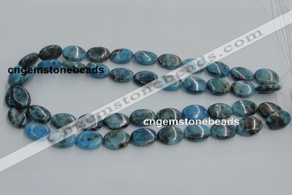 CYQ55 15.5 inches 13*18mm oval dyed pyrite quartz beads wholesale