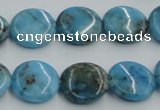 CYQ58 15.5 inches 16mm flat round dyed pyrite quartz beads wholesale