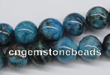 CYQ65 15.5 inches 12mm round dyed pyrite quartz beads wholesale