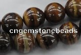 CZJ173 15.5 inches 14mm round iron zebra jasper beads wholesale