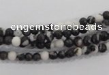 CZJ201 15.5 inches 4mm round black & white zebra jasper beads