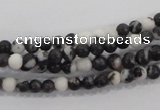 CZJ202 15.5 inches 6mm round black & white zebra jasper beads