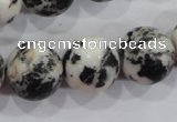 CZJ208 15.5 inches 18mm round black & white zebra jasper beads